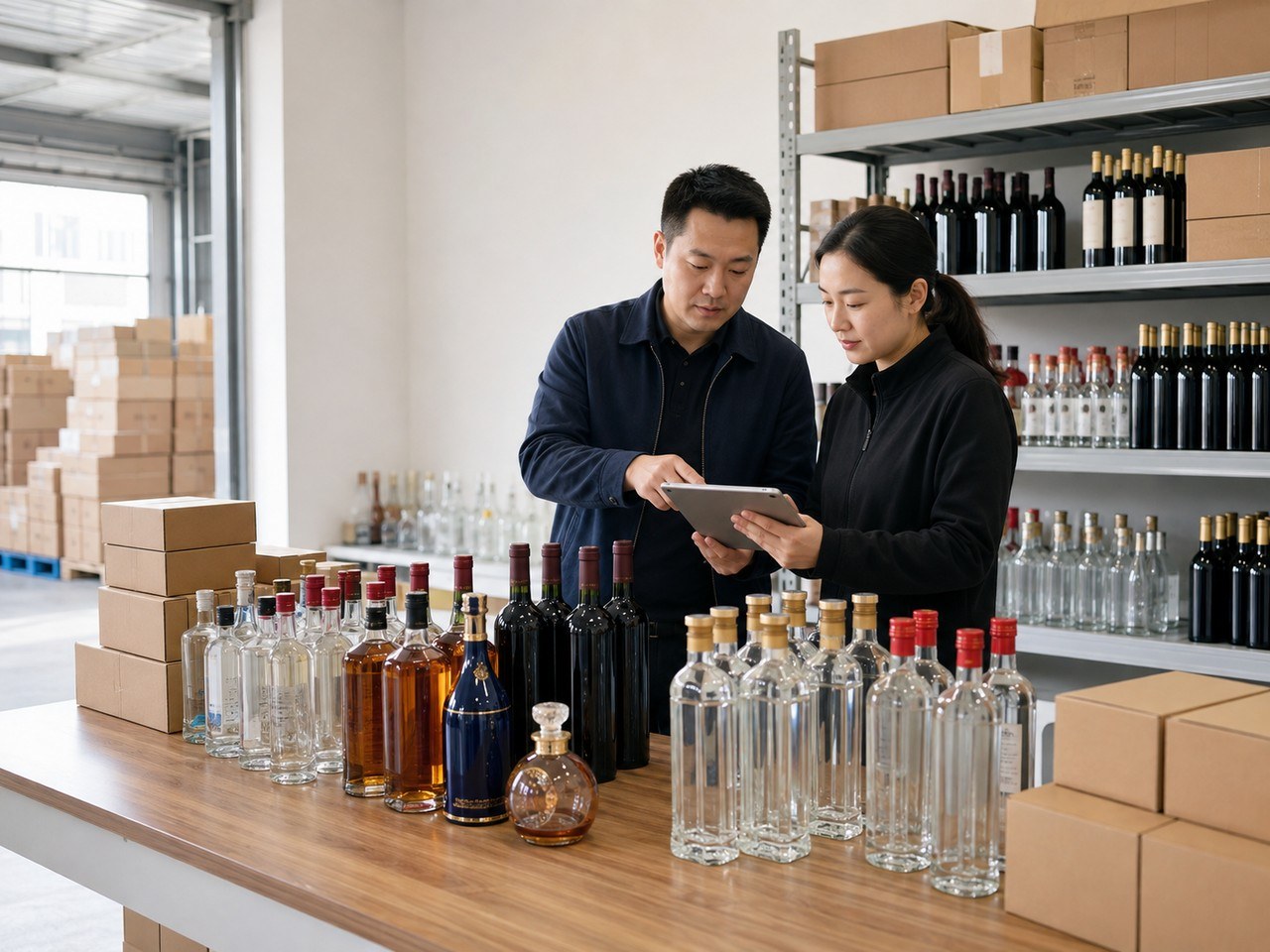 活动开始前按客户范围核对酒水组合