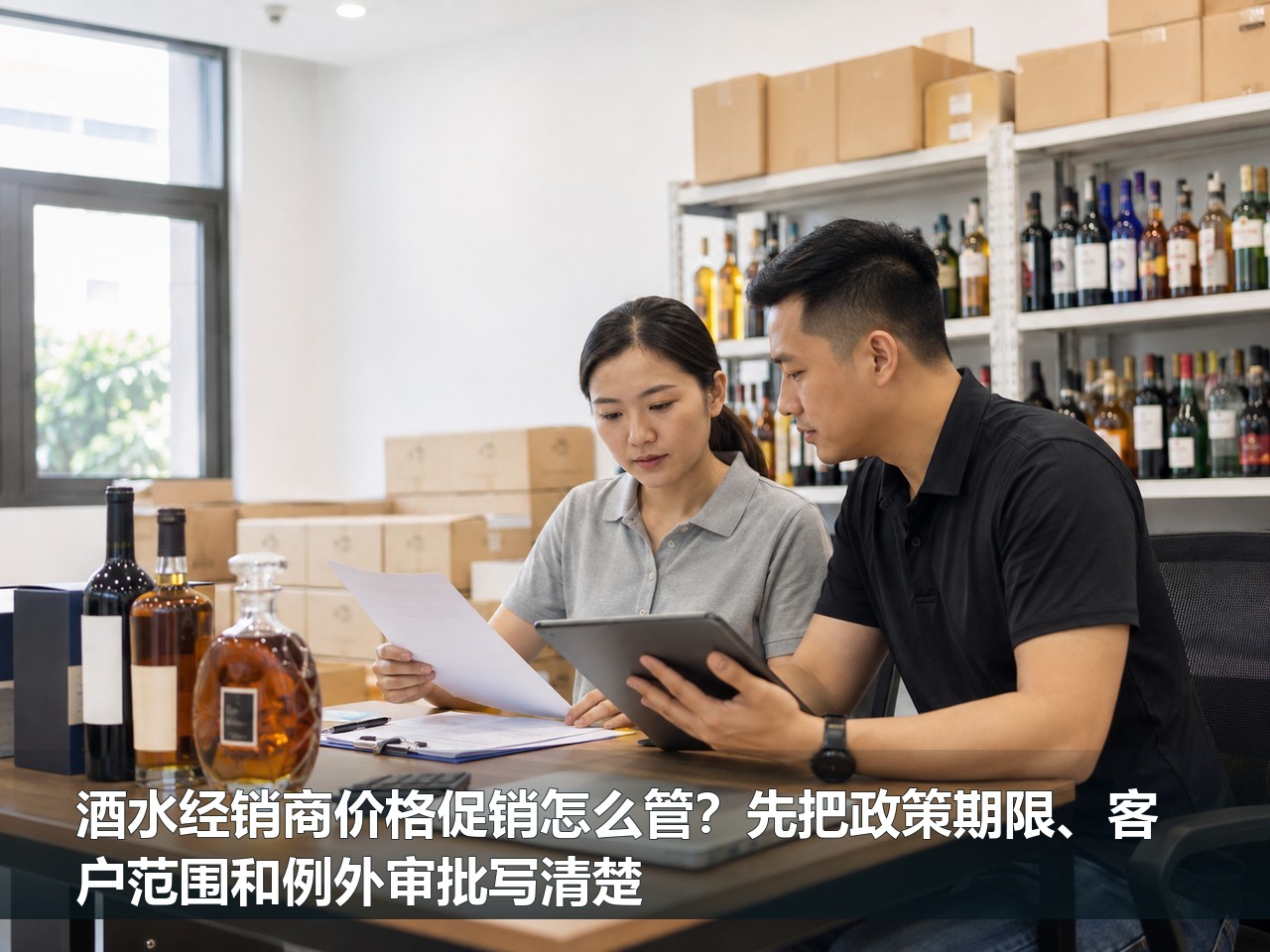酒水经销商价格促销怎么管？先把政策期限、客户范围和例外审批写清楚