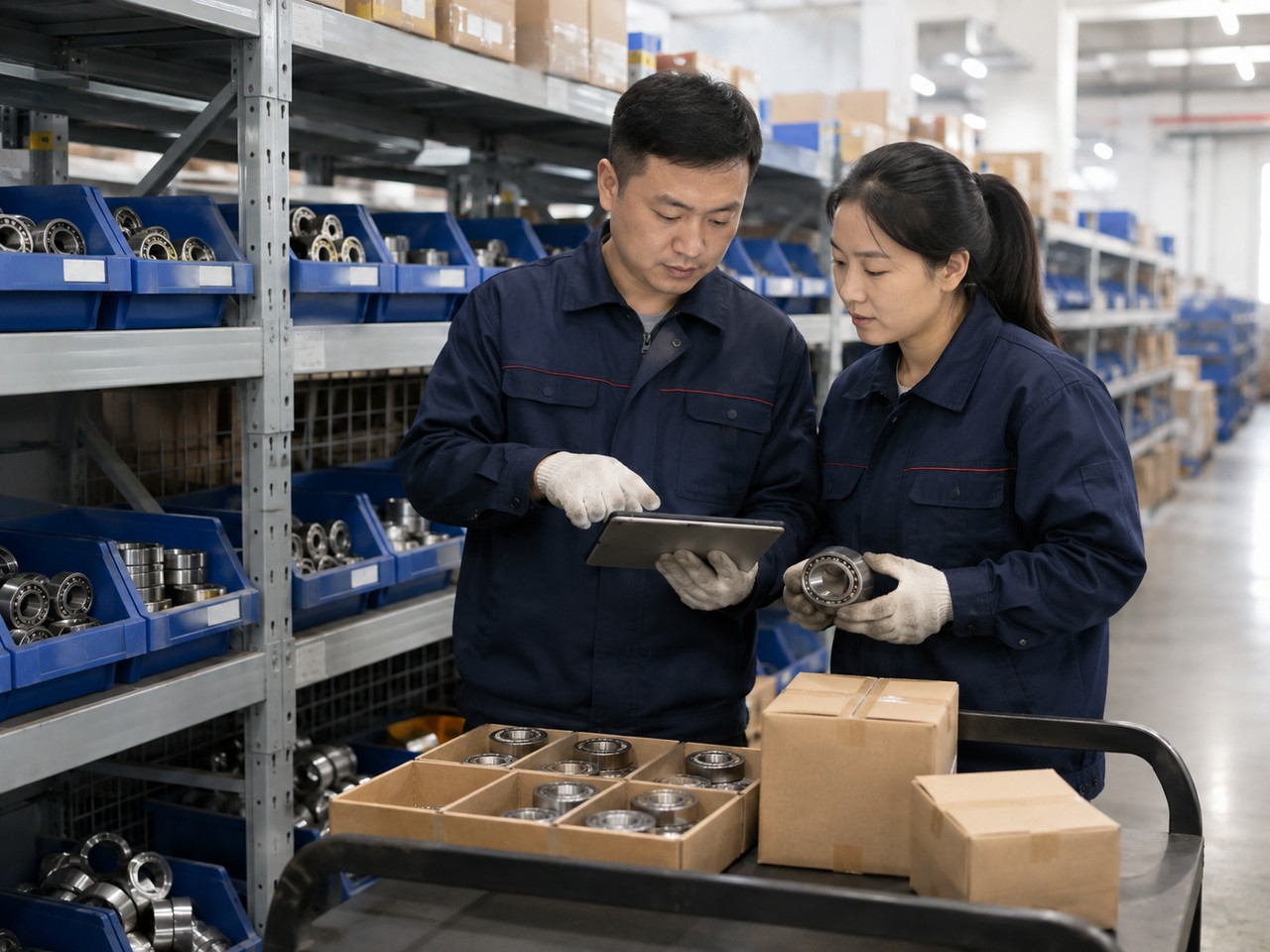 项目现场核对分批物料与交接材料