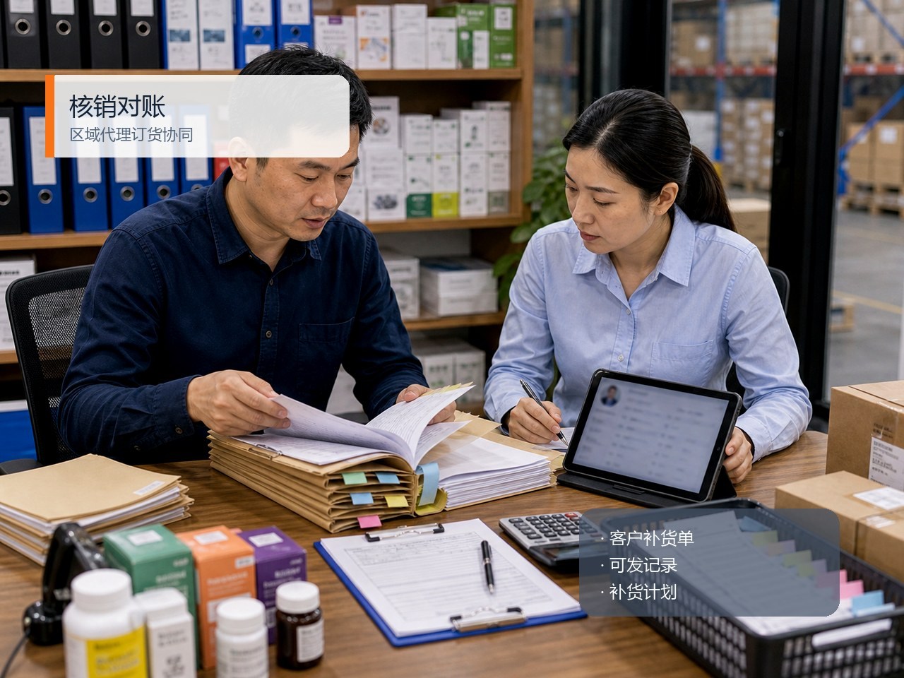 门店订单与仓库配货核对