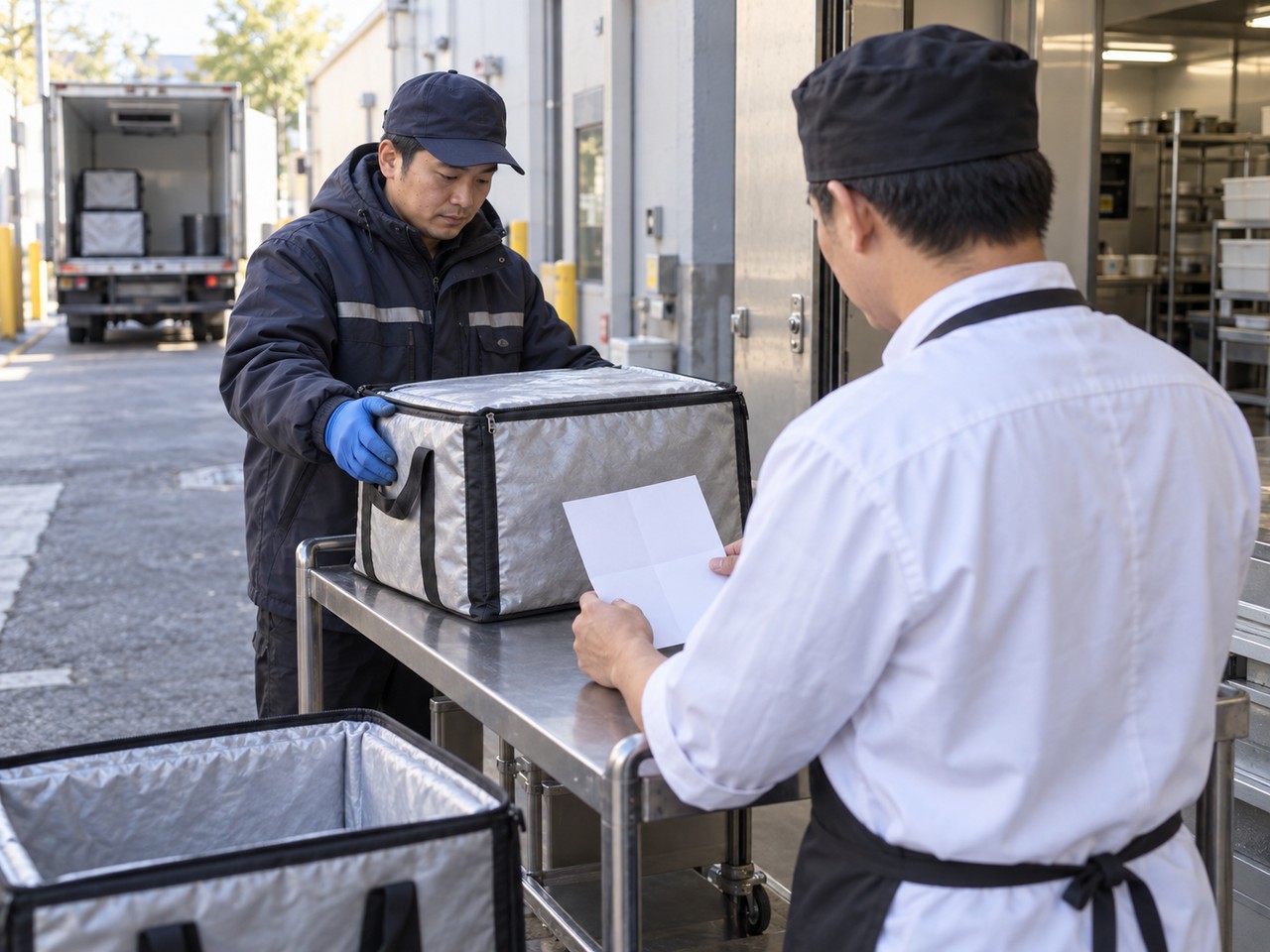 冻品配送交接后核对签收与订单差异