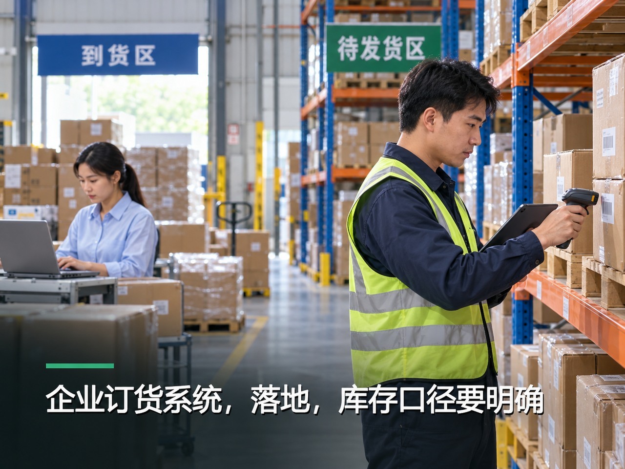企业订货系统，落地，库存口径要明确