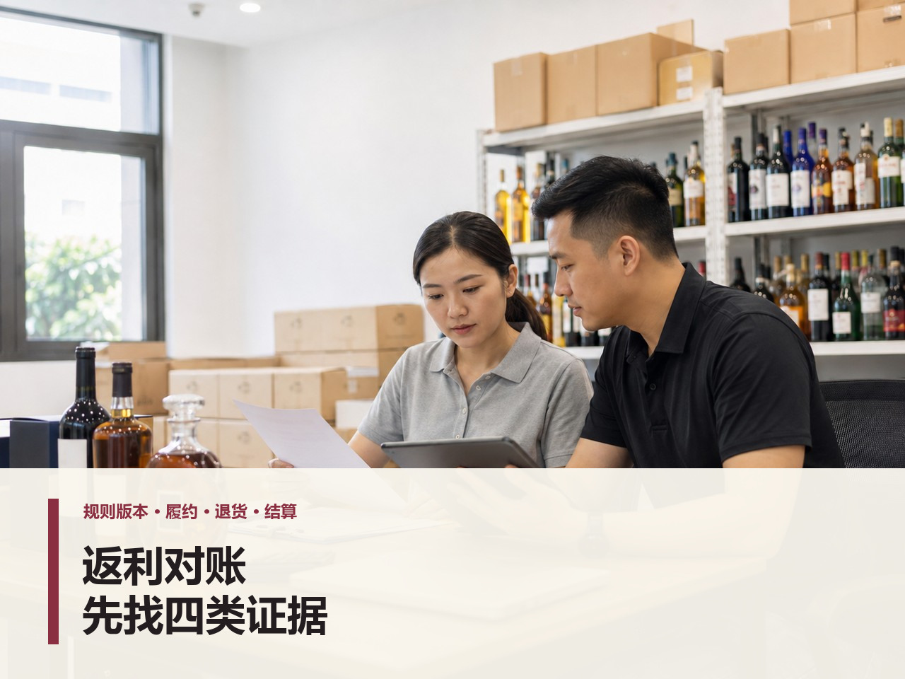 酒水饮料：酒水促销返利怎么对账，哪些业务证据最关键？