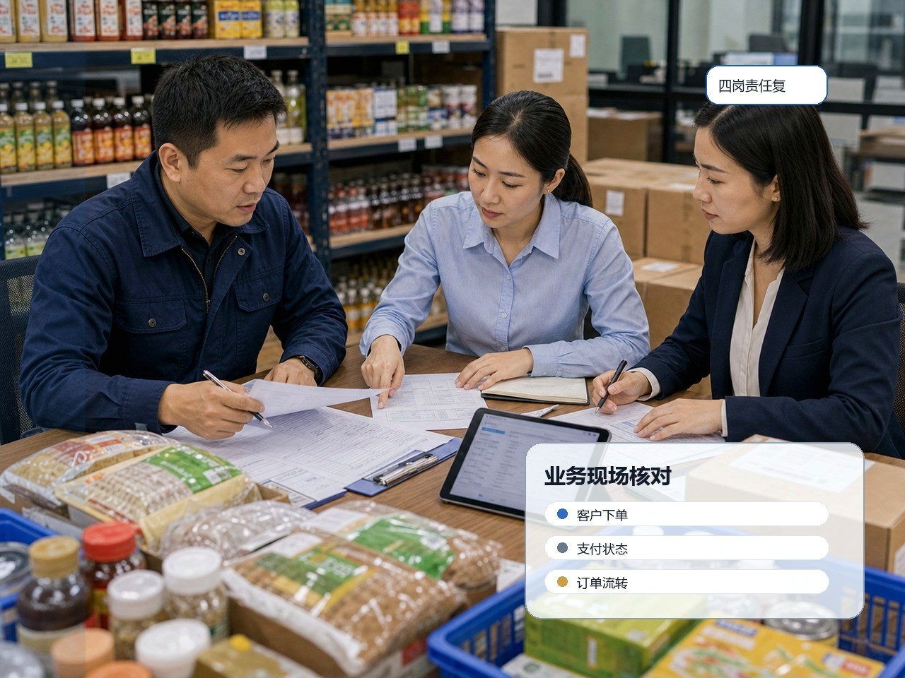 财务按原订单复看退货与结算