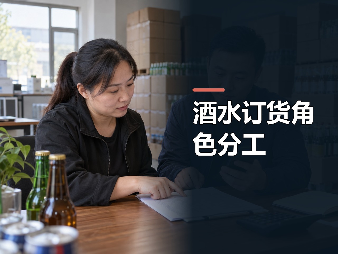 酒水饮料：酒水订货系统，角色分工，客户、销售、仓库与财务各做什么
