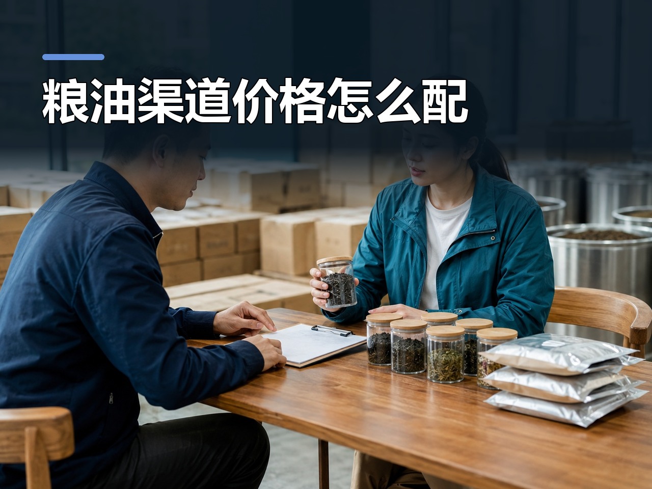 粮油调料：渠道价格和订货流程怎么配，角色分工，客户、销售、仓库与财务各做什么
