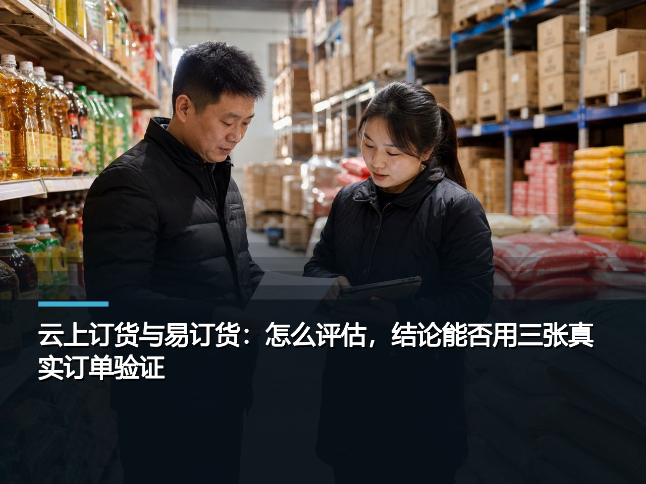 云上订货与易订货：怎么评估，结论能否用三张真实订单验证？