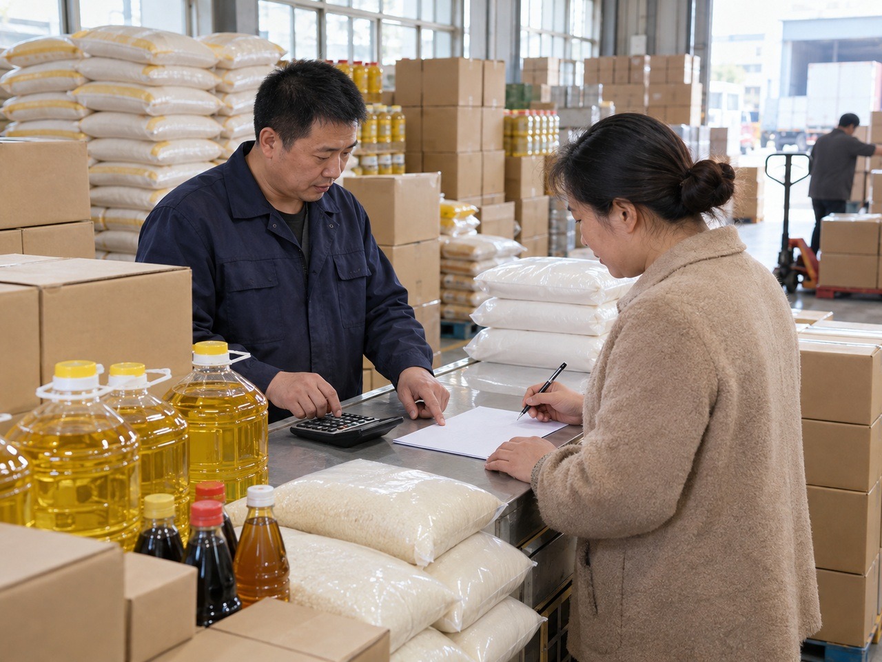 粮油客户分层与价目表核对