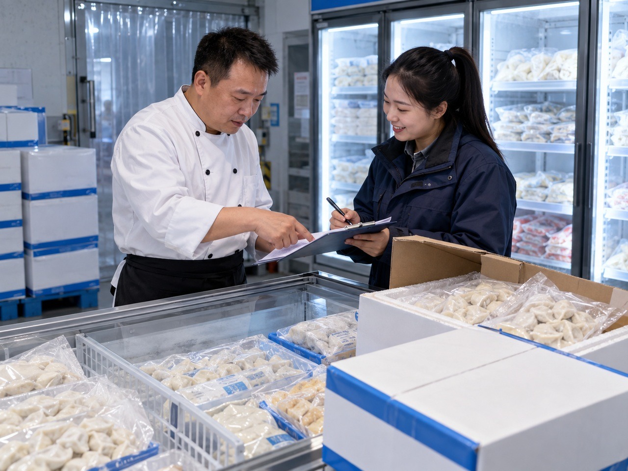 冻品客户下单与商品状态场景