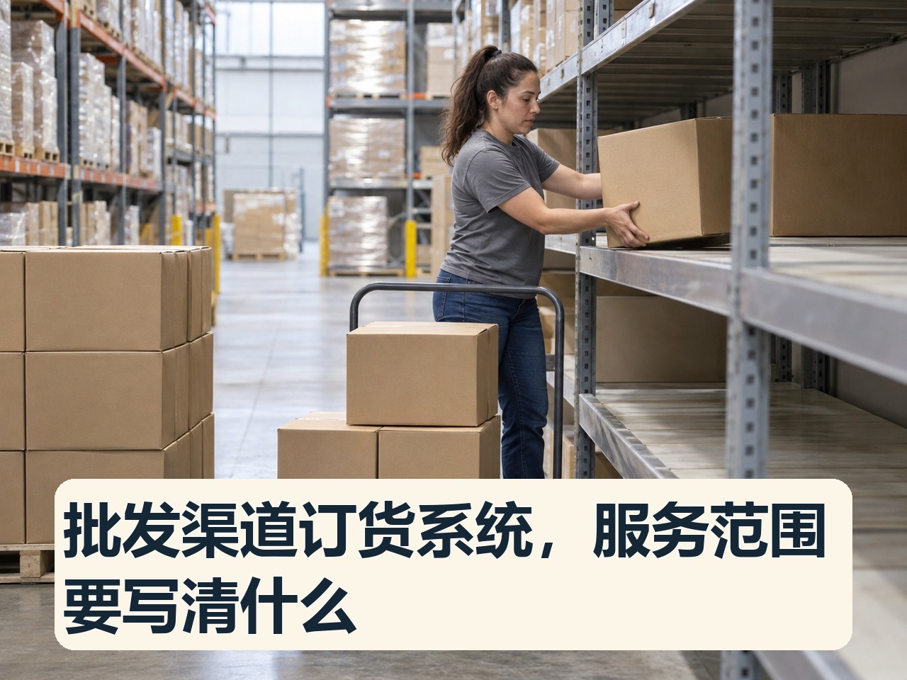 批发渠道订货系统，服务范围要写清什么