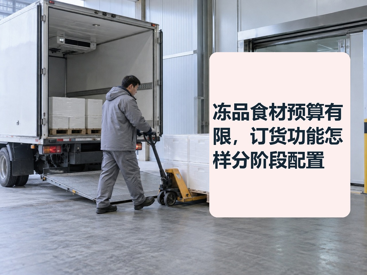 冻品食材预算有限，订货功能怎样分阶段配置