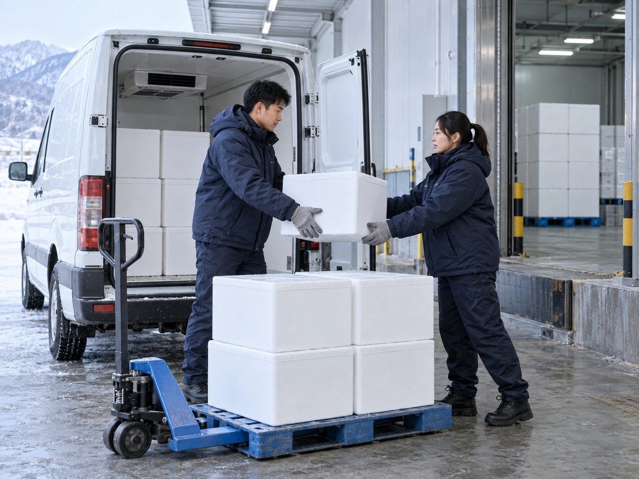 冷库主管核对可售库存与客户订单条件