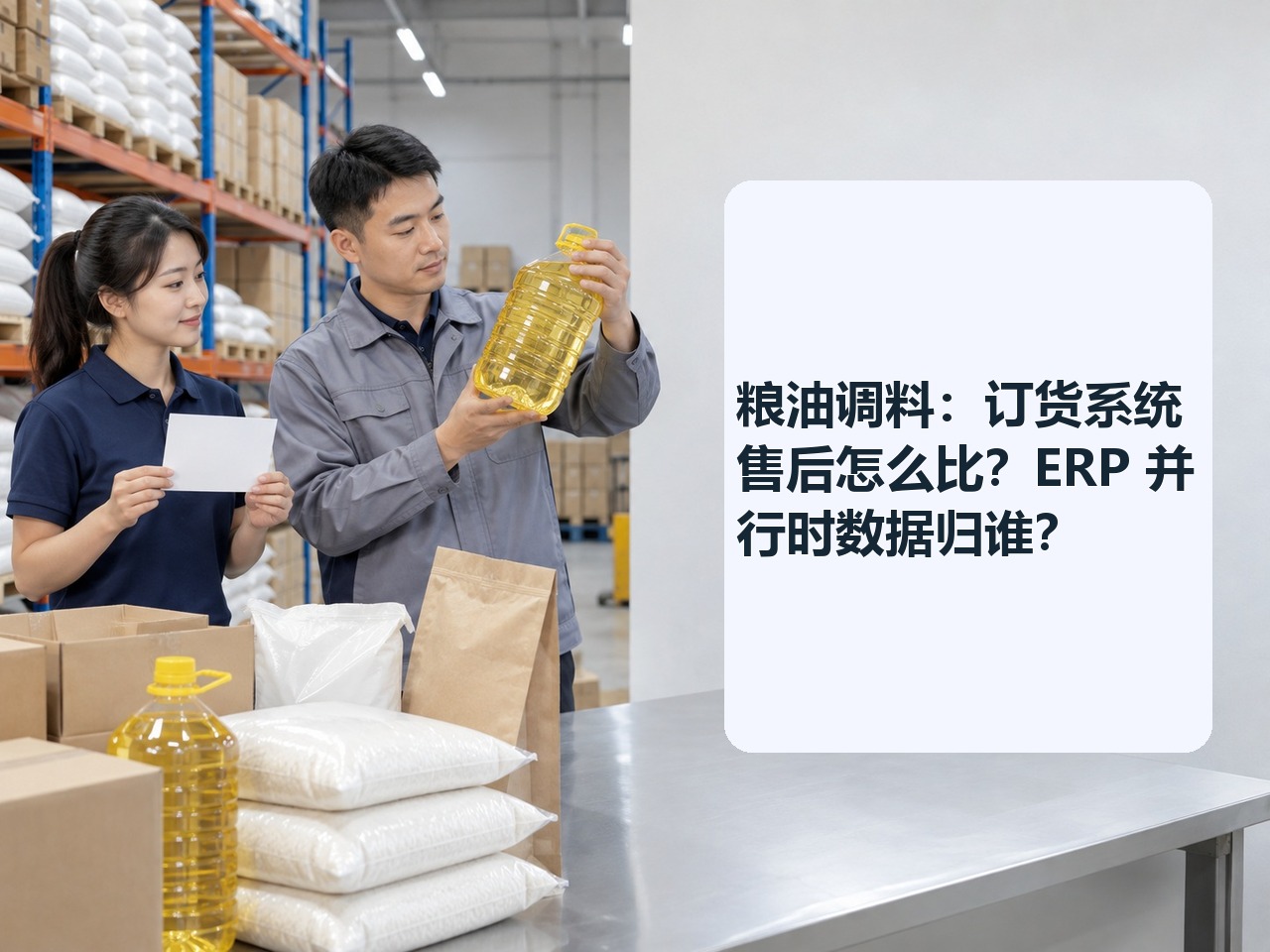 粮油调料：订货系统售后怎么比？ERP 并行时数据归谁？