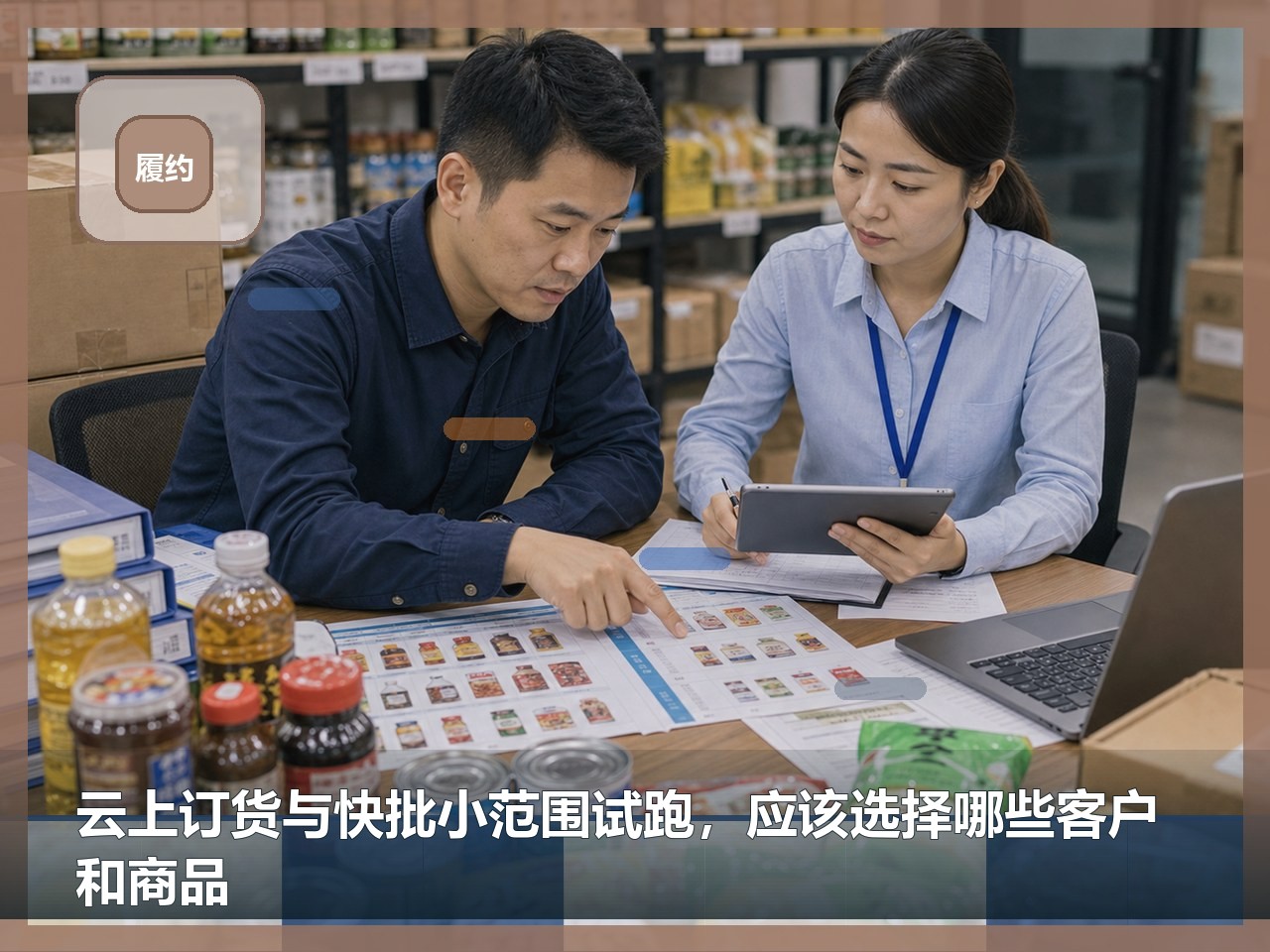 云上订货与快批小范围试跑，应该选择哪些客户和商品