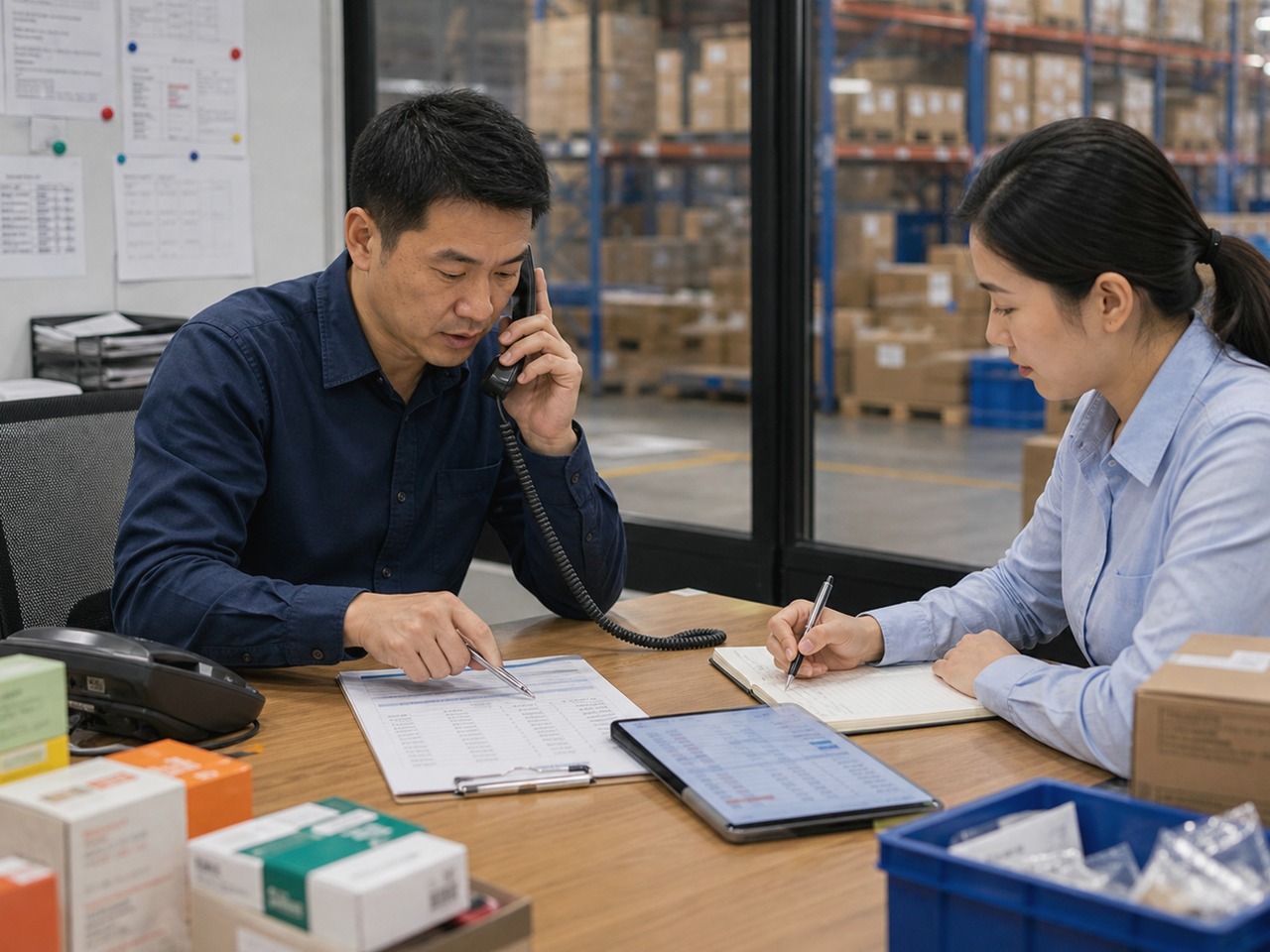 业务人员复核门店订单与回签材料