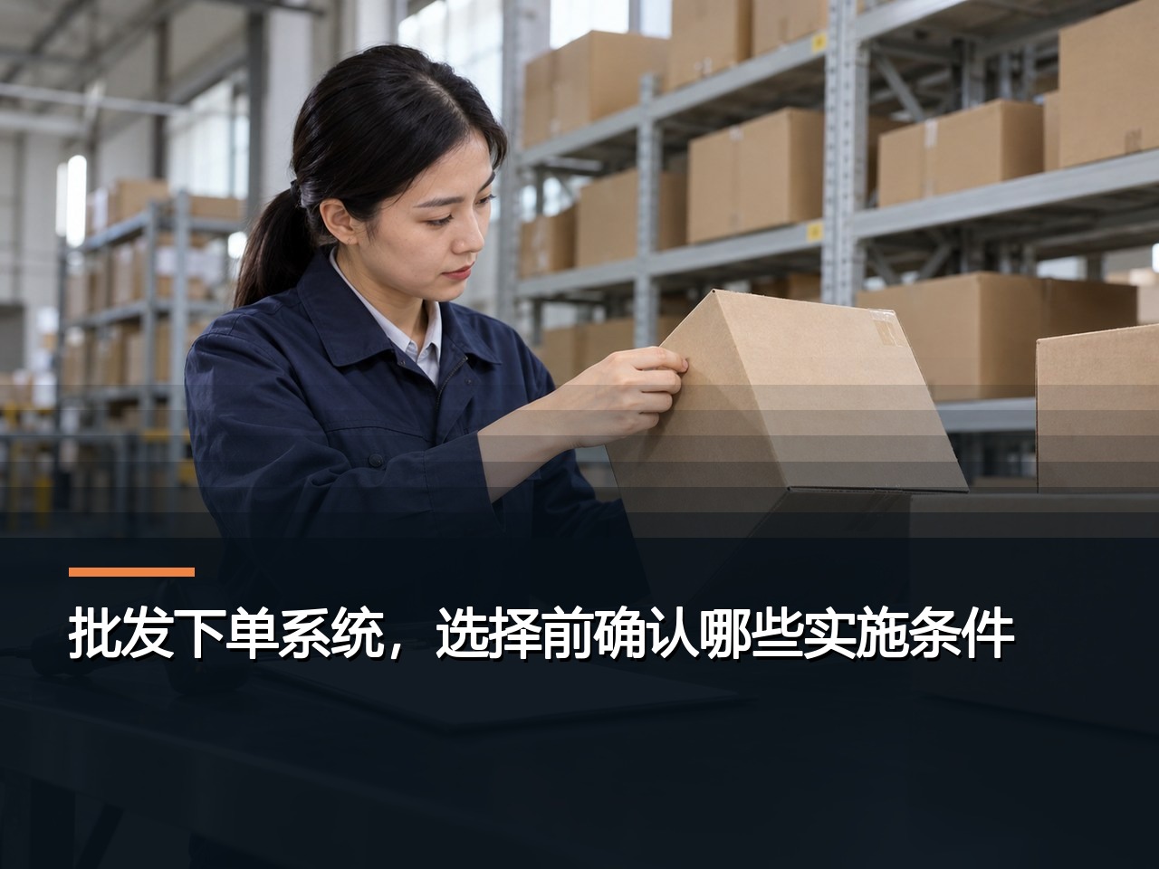 批发下单系统，选择前确认哪些实施条件