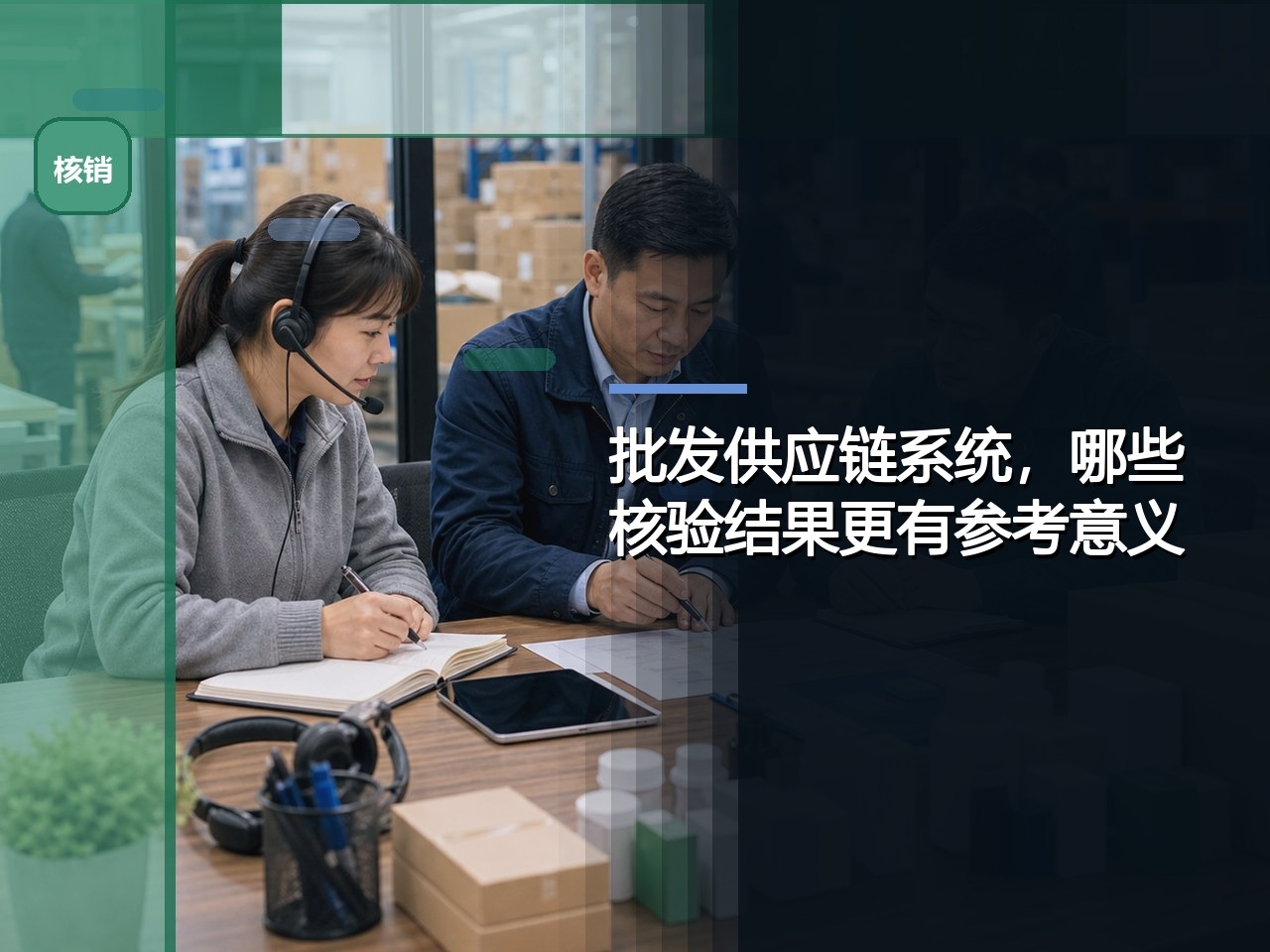 批发供应链系统，哪些核验结果更有参考意义