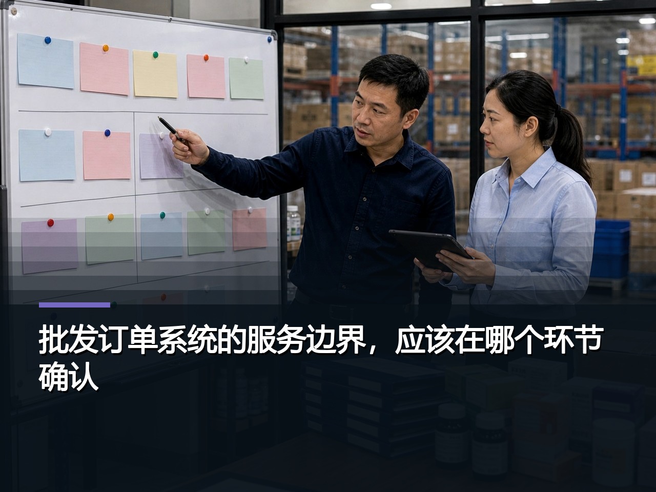批发订单系统的服务边界，应该在哪个环节确认？