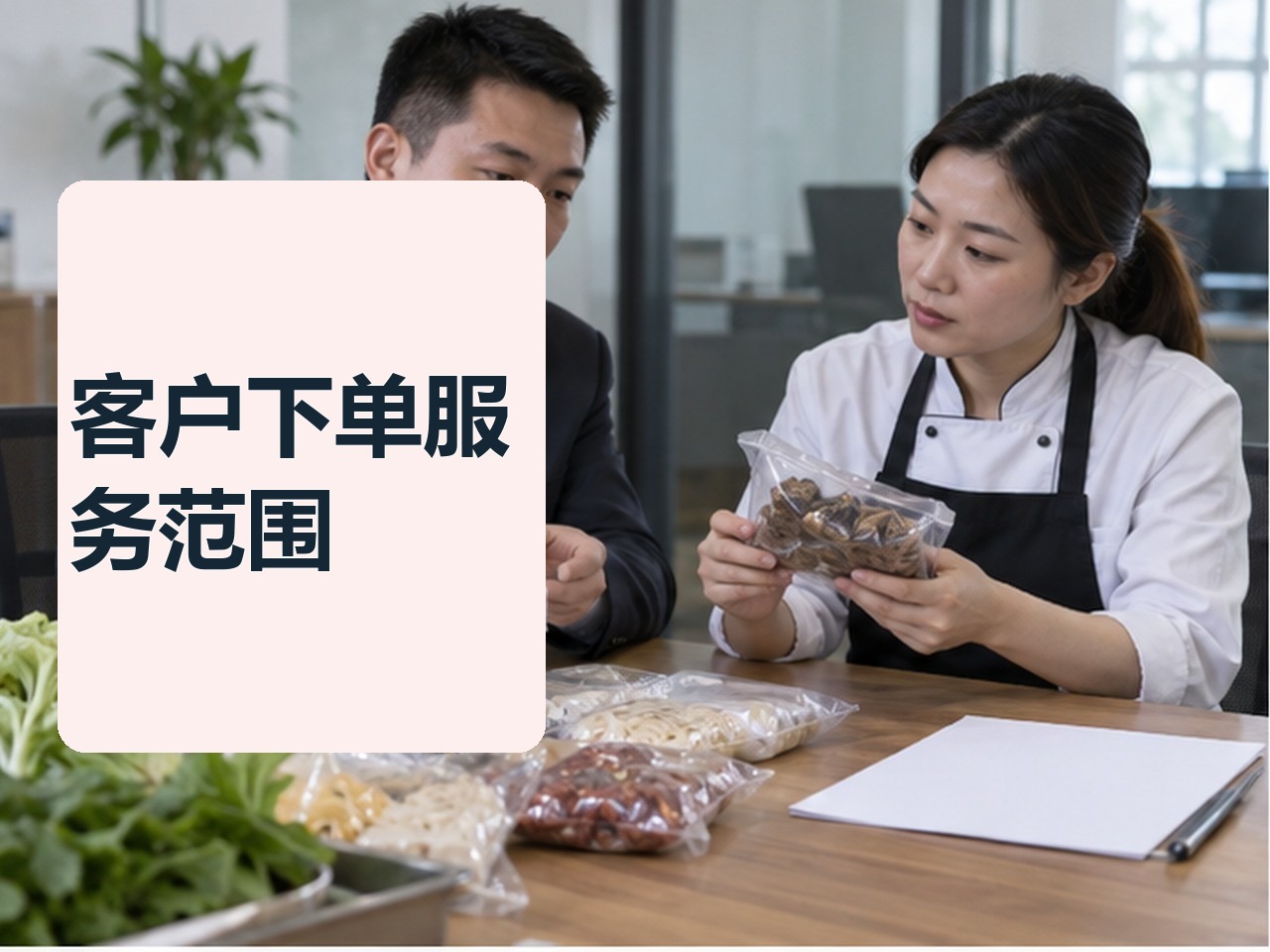 批发客户下单系统，服务范围要和功能一起问