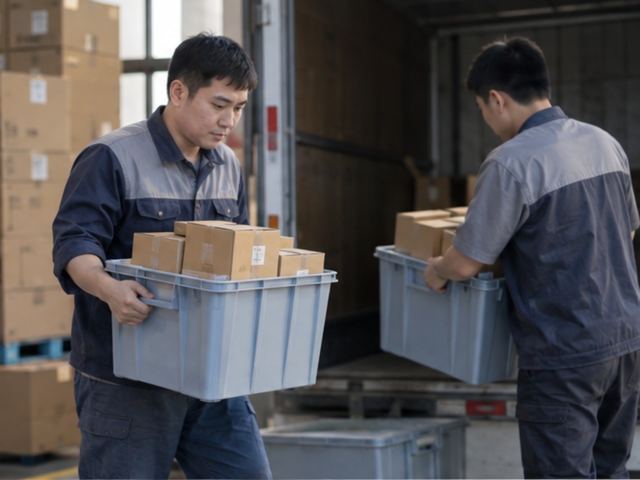 业务员与客户核对折扣订单的商品和数量