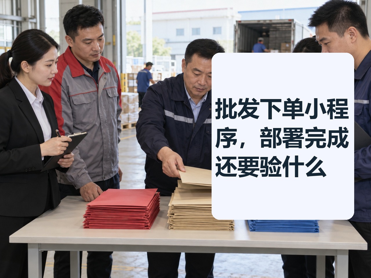 批发下单小程序，部署完成还要验什么