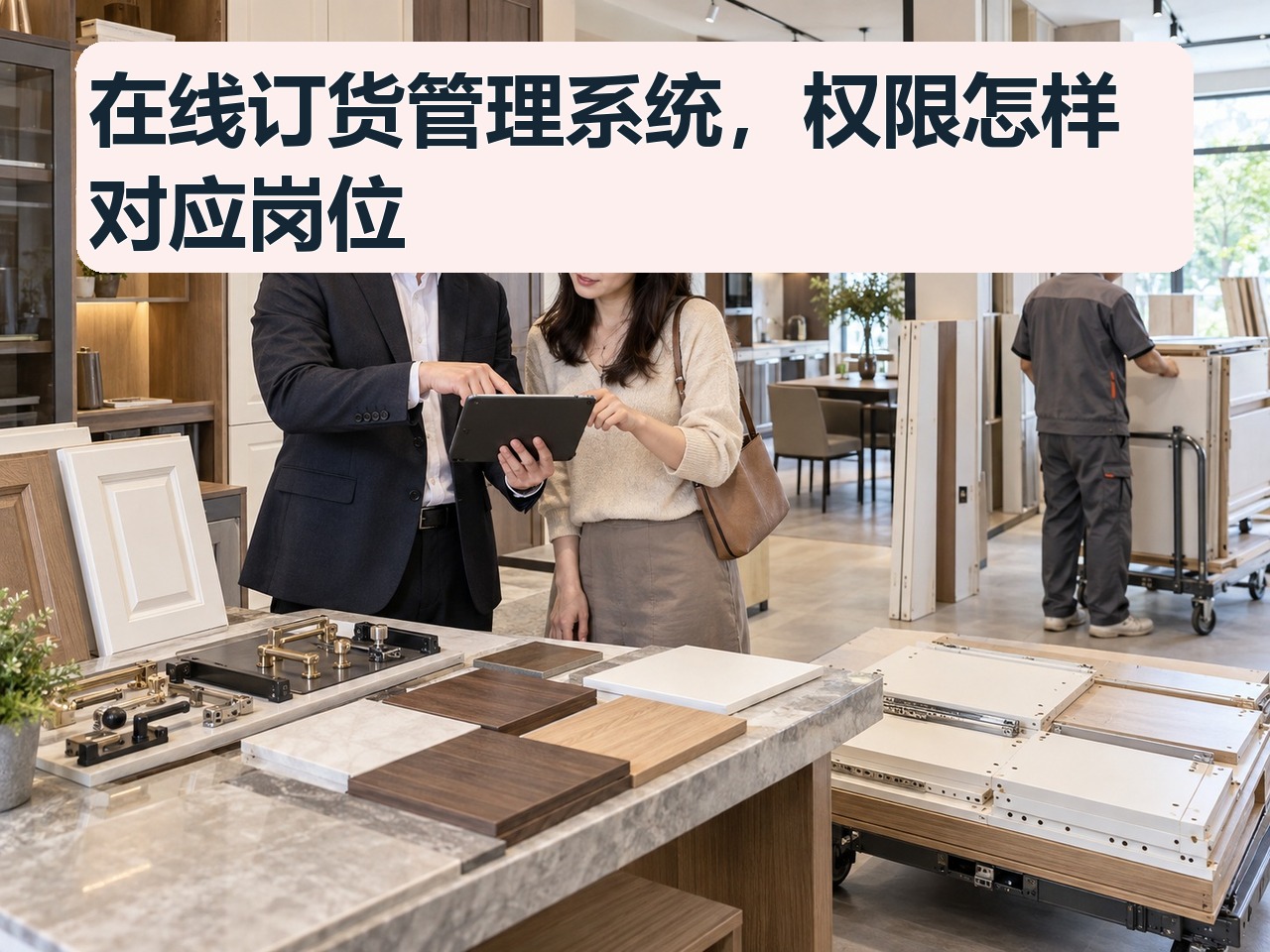 在线订货管理系统，权限怎样对应岗位