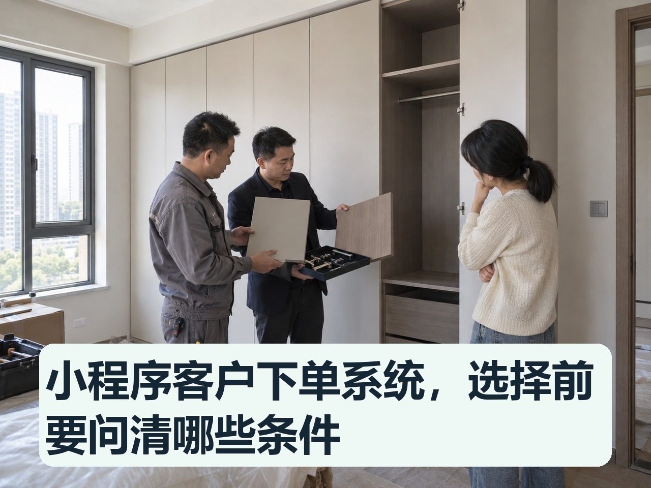 小程序客户下单系统，选择前要问清哪些条件