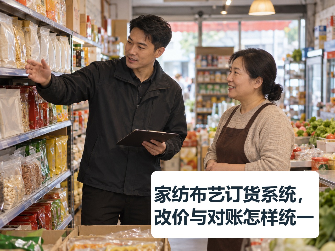 家纺布艺订货系统，改价与对账怎样统一