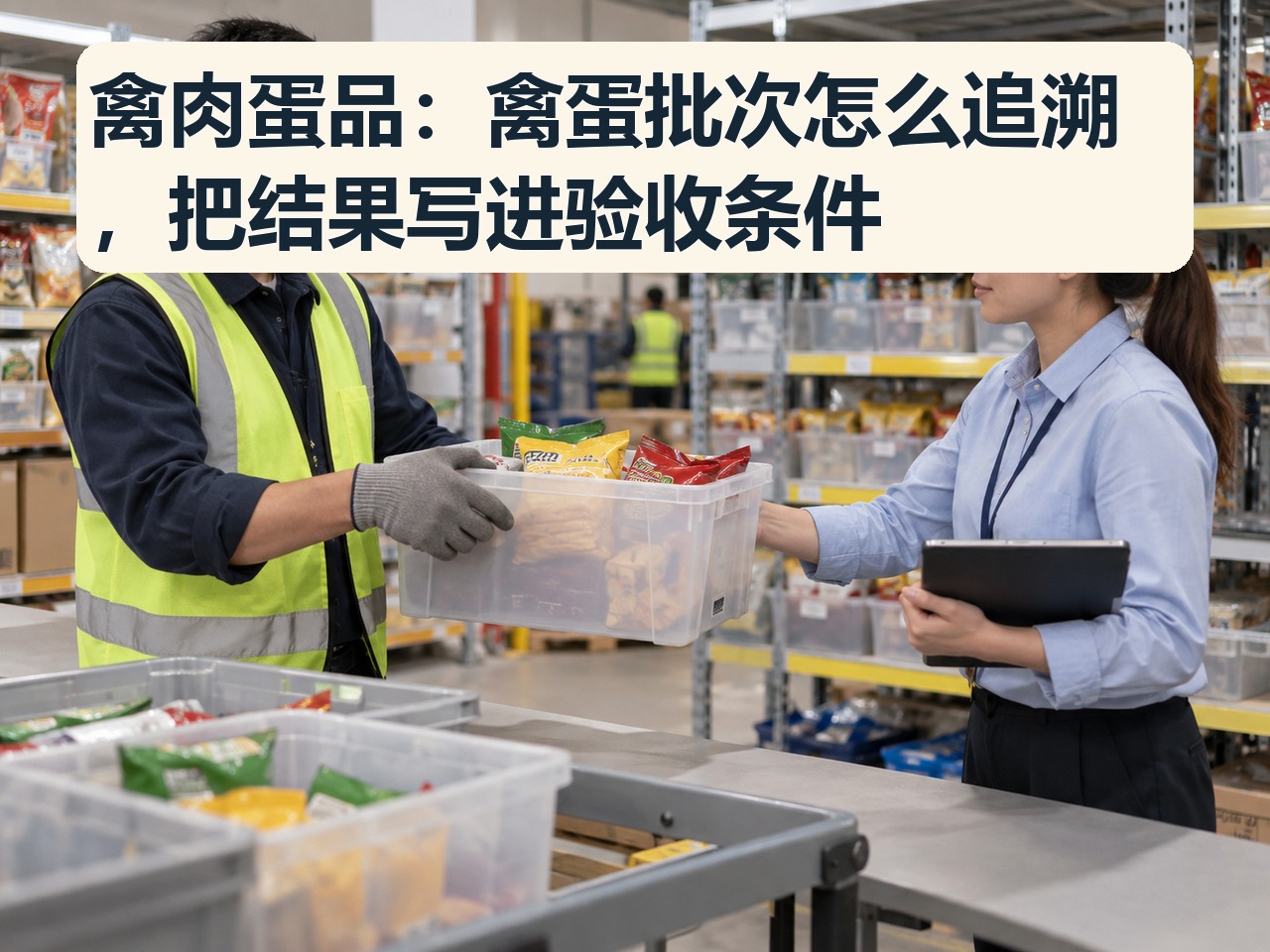 禽肉蛋品：禽蛋批次怎么追溯，把结果写进验收条件