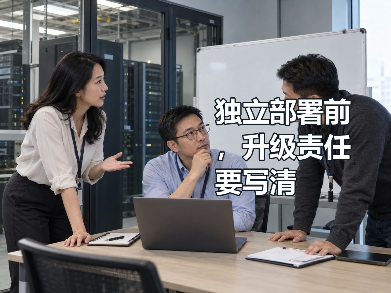 独立部署前，升级责任要写清