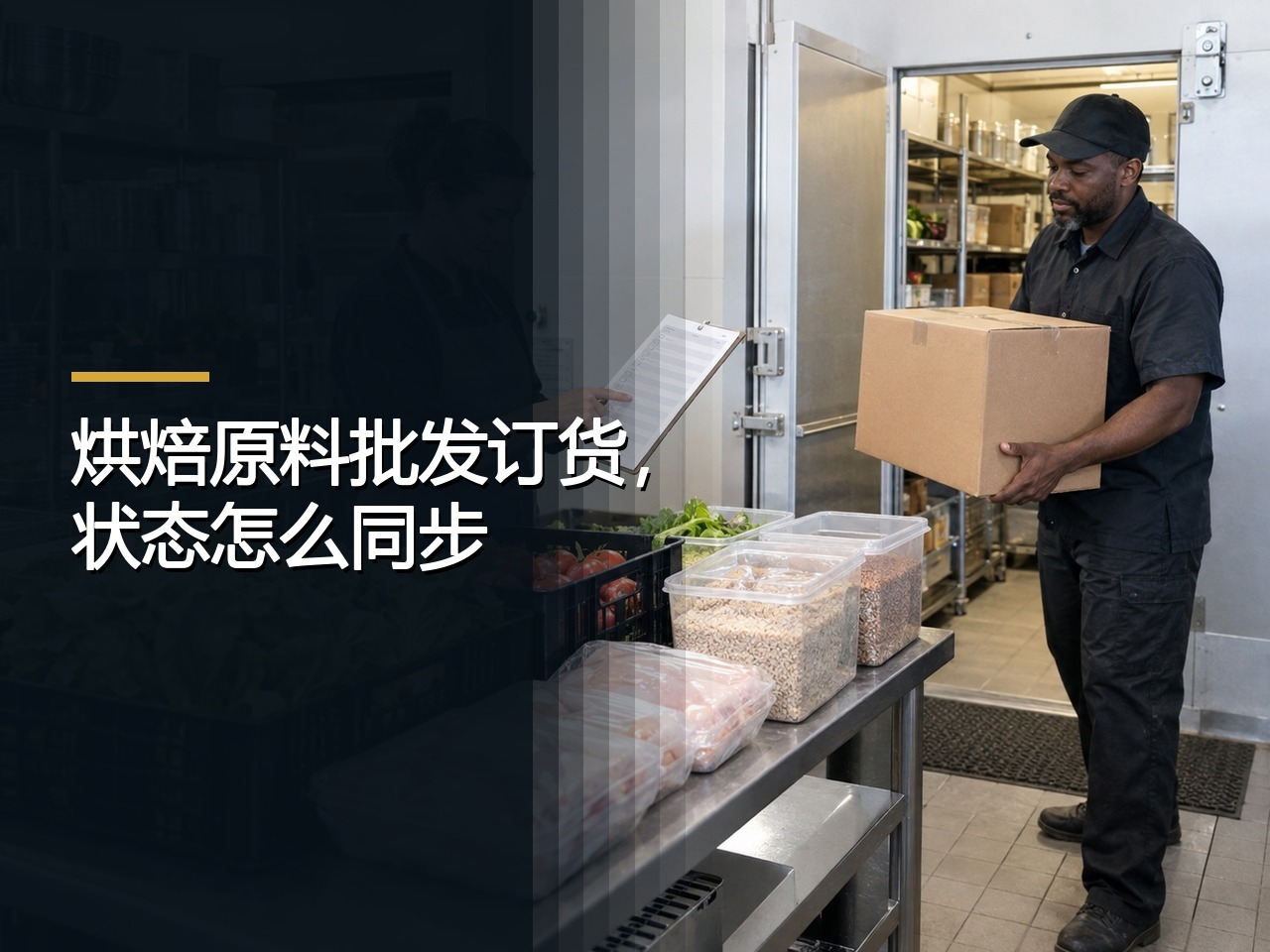 烘焙原料批发订货，状态怎么同步