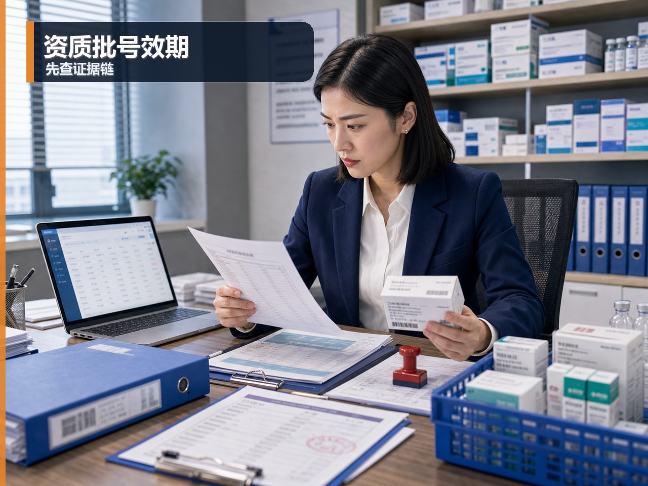 客户下单前资质、票据、批号、效期没有统一核对，老板别只看结果
