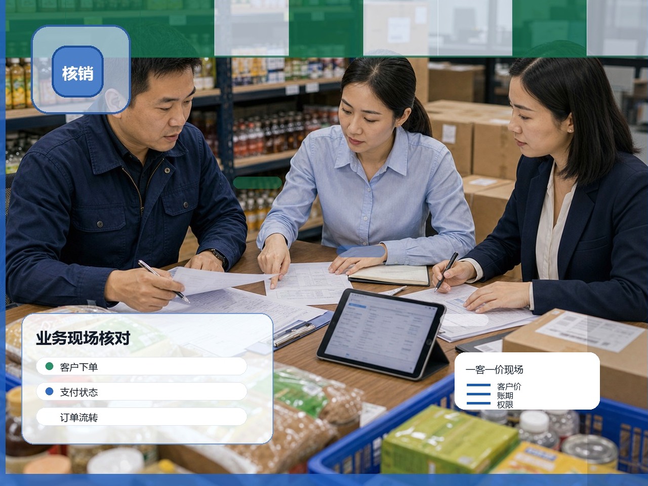客户价账期权限现场图