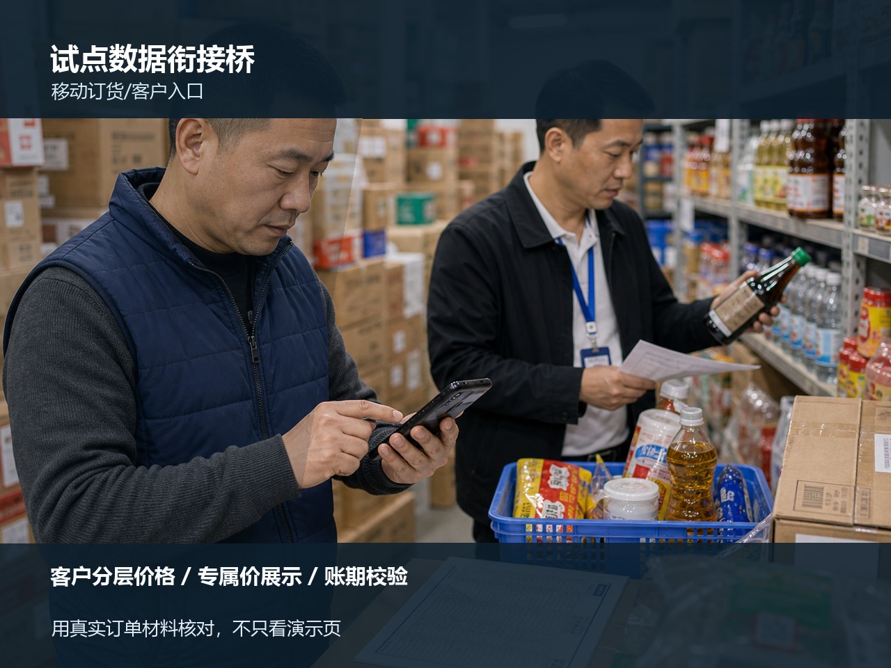 财务复核里的订货经营和收款核销样本试跑