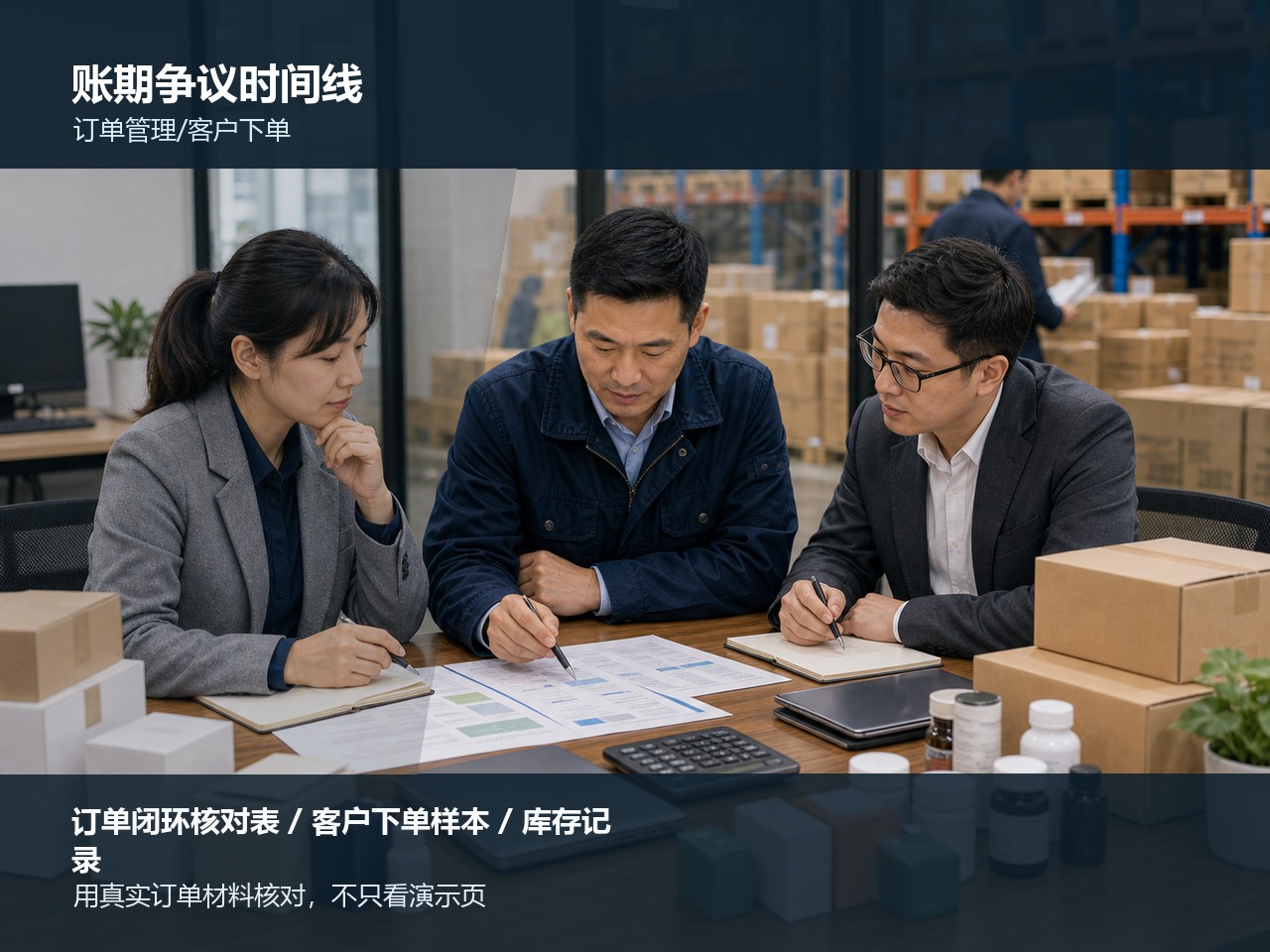 配送回签里的订单到收款核销样本试跑