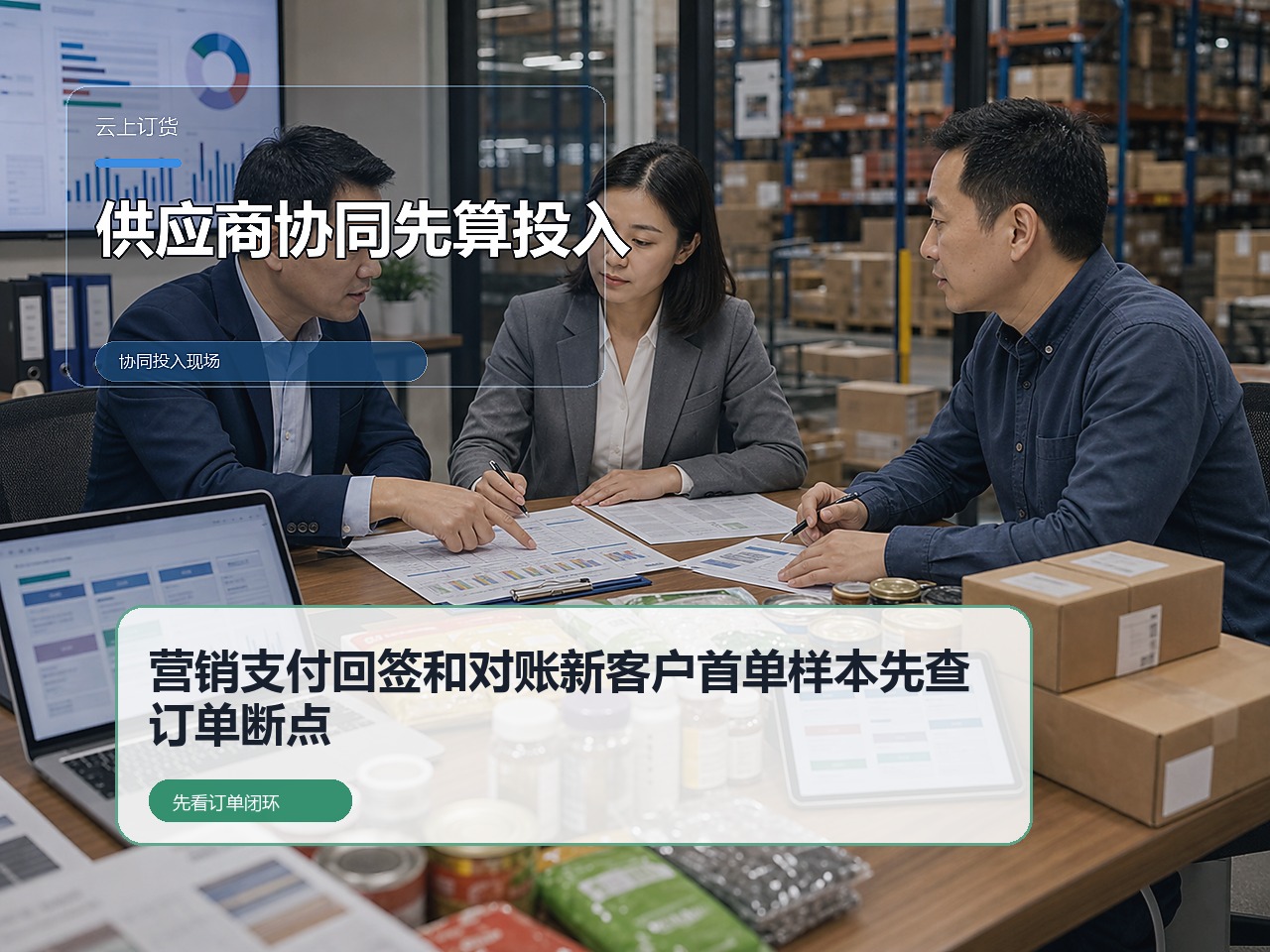 在线订货商城试点核对:先看营销、支付、回签和对账(新客户首单样本)