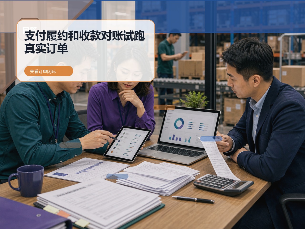 汽配用品批发企业做在线订货商城,先核对支付、履约和收款对账