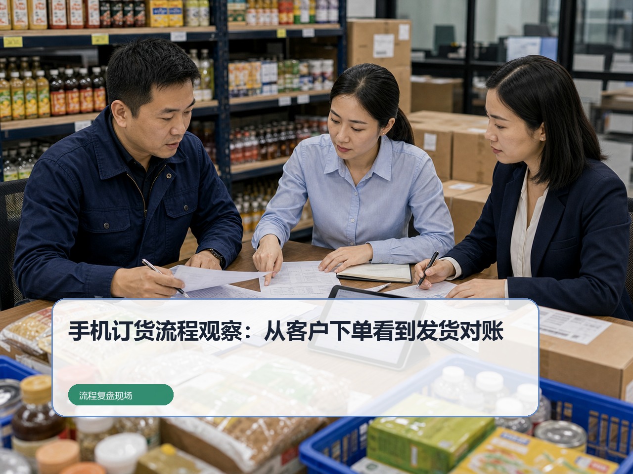 手机订货流程观察:从客户下单看到发货对账