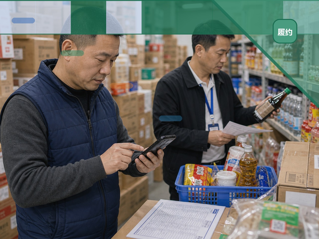 移动订货和客户入口现场核对