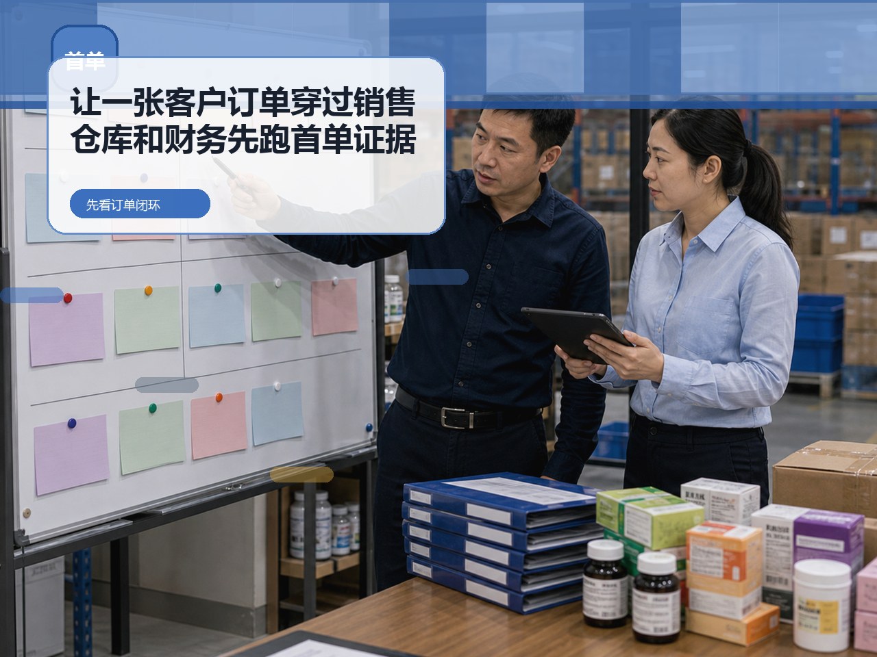 订货系统试跑别先听演示,先让一张客户订单穿过销售、仓库和财务