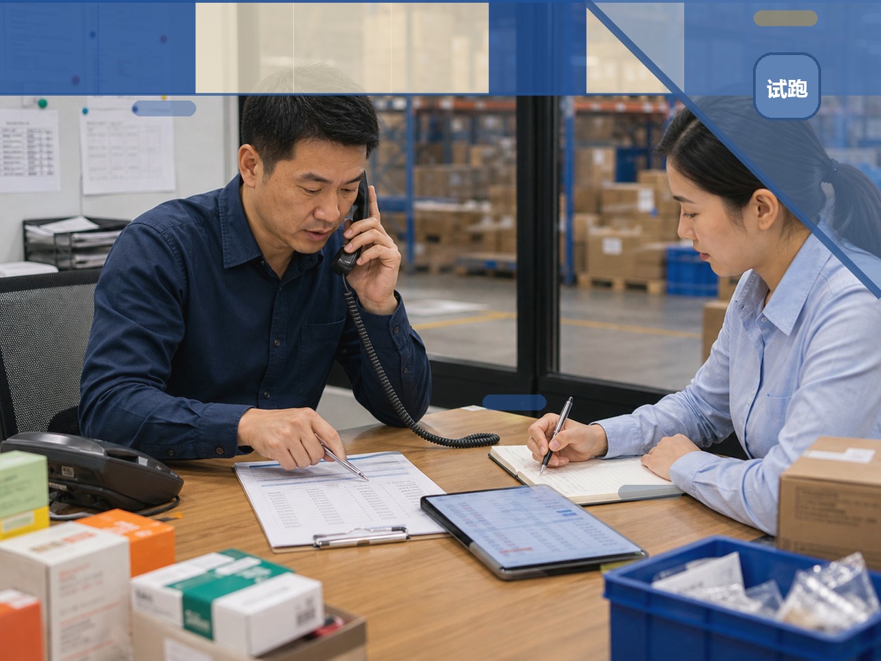 批发企业的试跑材料样本试跑